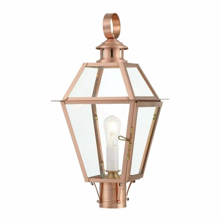 NORWELL Olde Colony Outdoor Post Light - Copper 2250-CO-CL